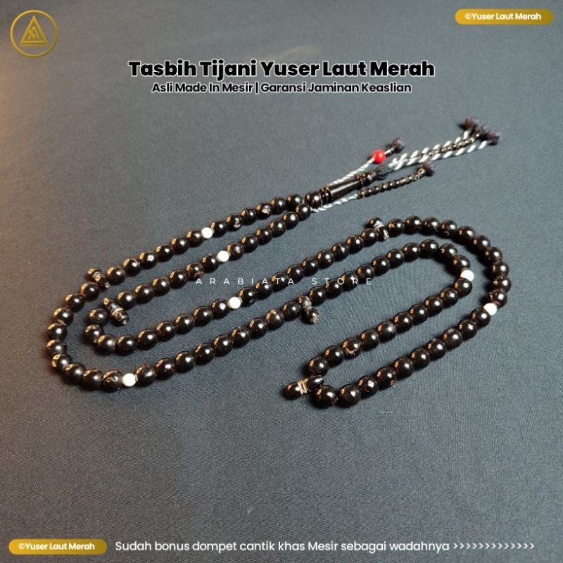 Tasbih Tijani Yuser Yusr Laut Merah Asli Mesir