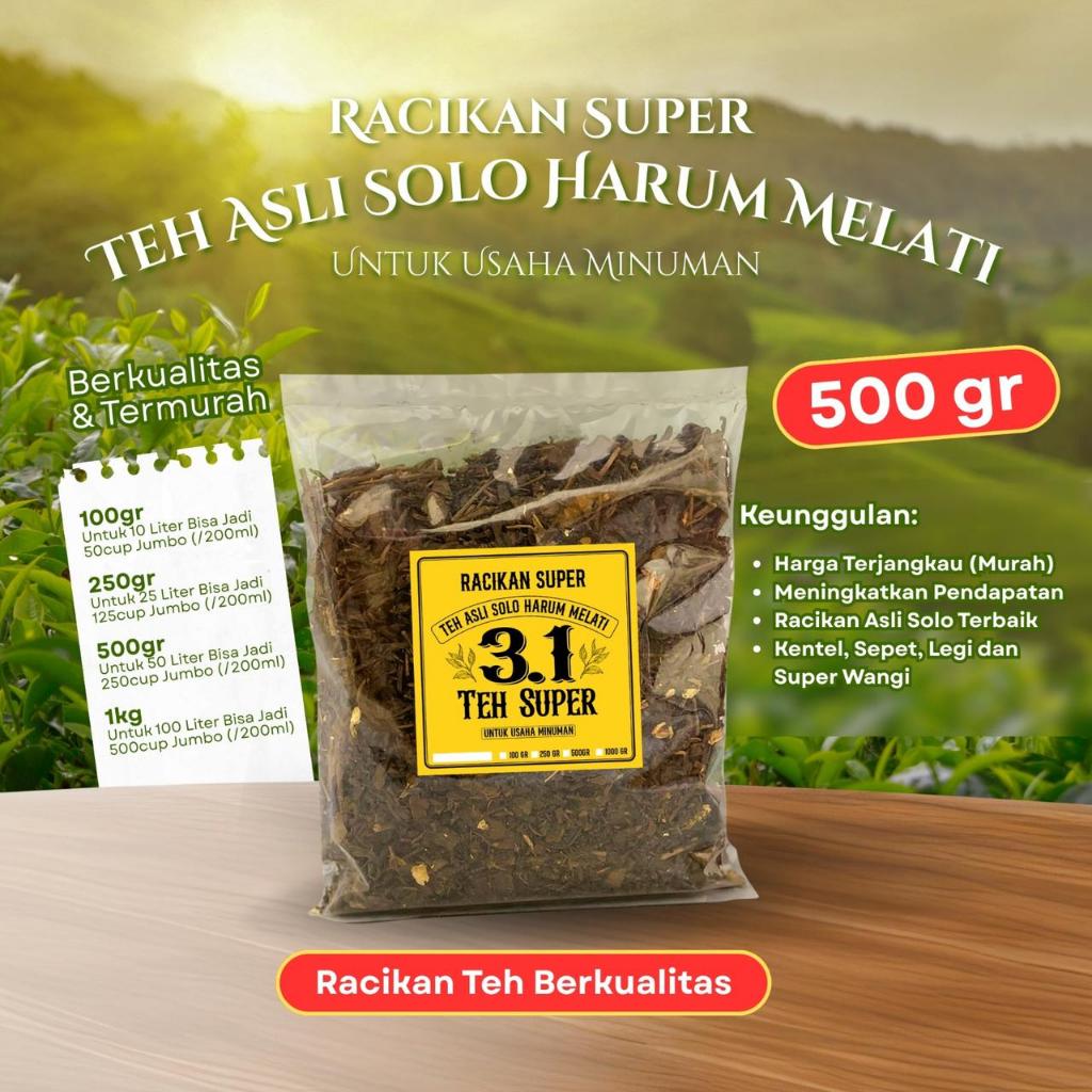 

Teh Racikan Super Asli Solo 500 gram (Teh Racikan Super) - Teh Racik Super 3.1