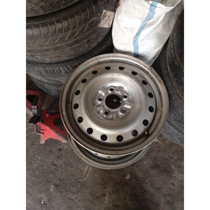 Velg kaleng cadangan Ring 16 pcd 5 x 114 lebar 6,5 inchi et 45 bonus ban Ring 16
