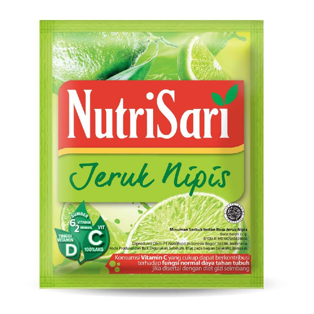

NutriSari Jeruk Nipis 1 Renceng Isi 10 Sachet