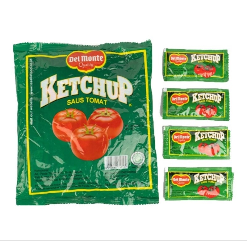 

Del Monte Ketchup Saus Tomat Bag 24 x 8 g