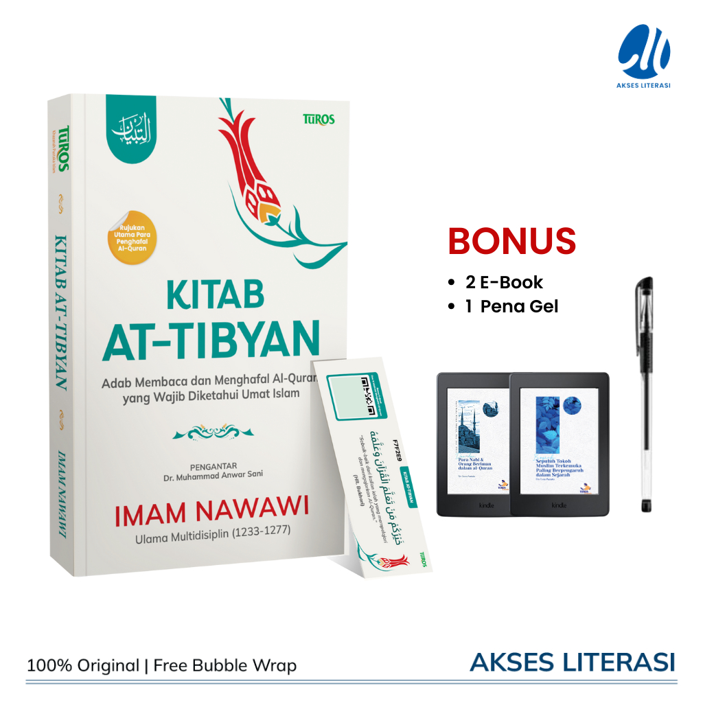 FREE BUBLE WRAP Kitab At Tibyan Fi Adabi Hamalatil Quran - Buku Islami Adab Membaca Dan Menghafal Qu