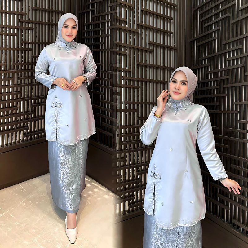 SET TUNIK MODERN // TUNIK KURUNG WANITA // STELAN TUNIK BAWAHAN ROK SONGKET