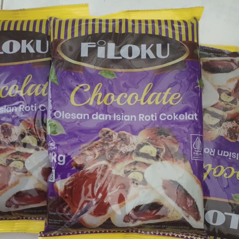 

Filoku Chocolate 1 kg Olesan dan Isian Roti Cokelat 1kg