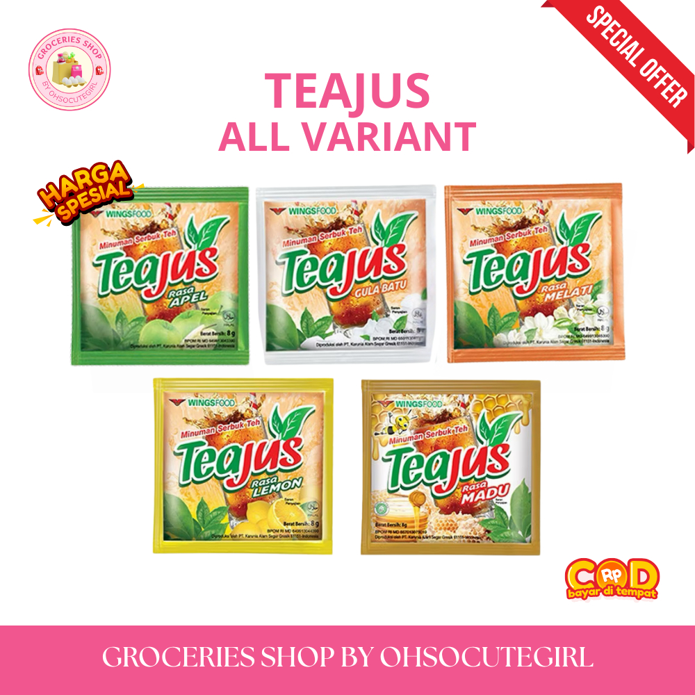 

[PROMO] TEAJUS TEA JUS GULA BATU APEL MELATI LEMON MADU ALL VARIAN SEMUA RASA