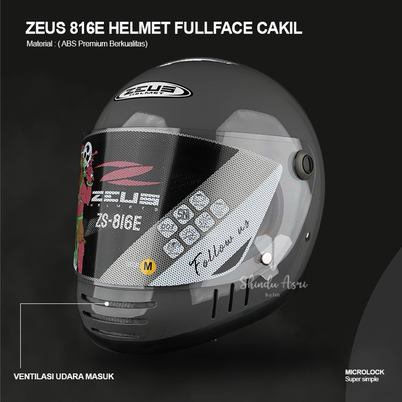 HELM ZEUS 816E Fullface Retro