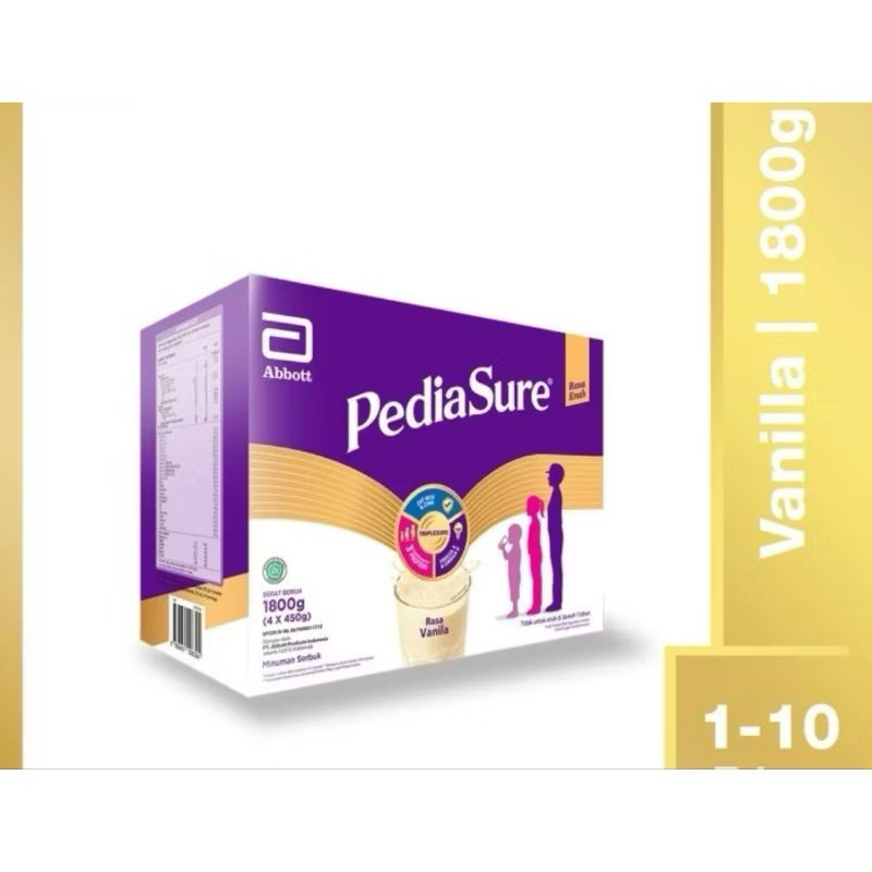 

PediaSure Vanila 1800 g (1-10th) - Nutrisi Pertumbuhan