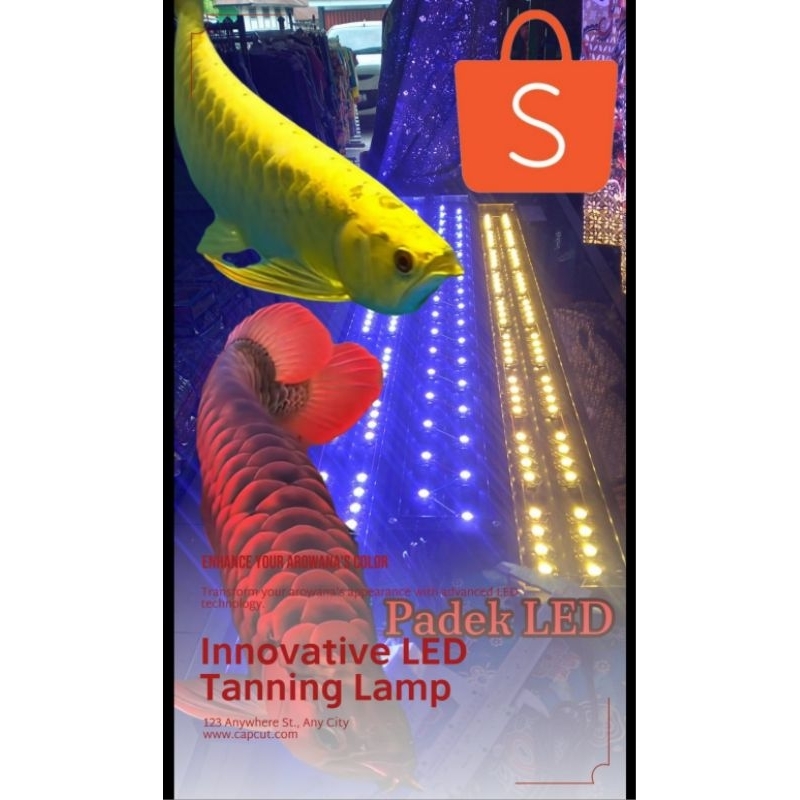 lampu tanning LED 80 mata led 30.000 kelvin pjg 120cm (80watt) 2 saklar