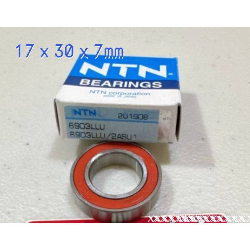 Bearing 6903 Laher Klaher Ball Bearing NTN 6903 LLU Tutup Karet