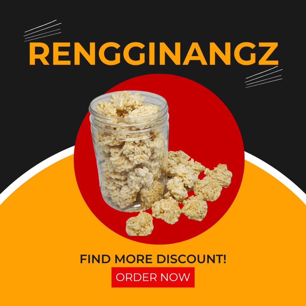 

Rengginangz - Kerupuk Rengginang Mini Matang Snack Makanan Ringan Cemilan Tradisional Indonesia