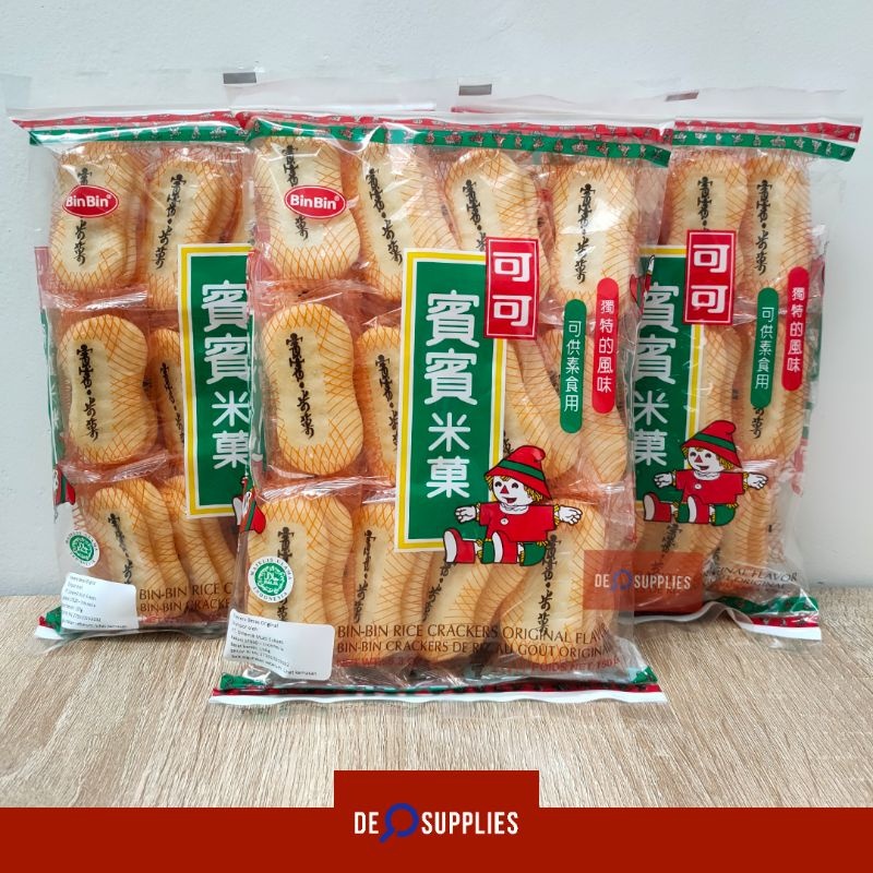

pekanbaru / bin-bin binbin krekers beras original rice crackers cracker biscuit biskuit snack ringan