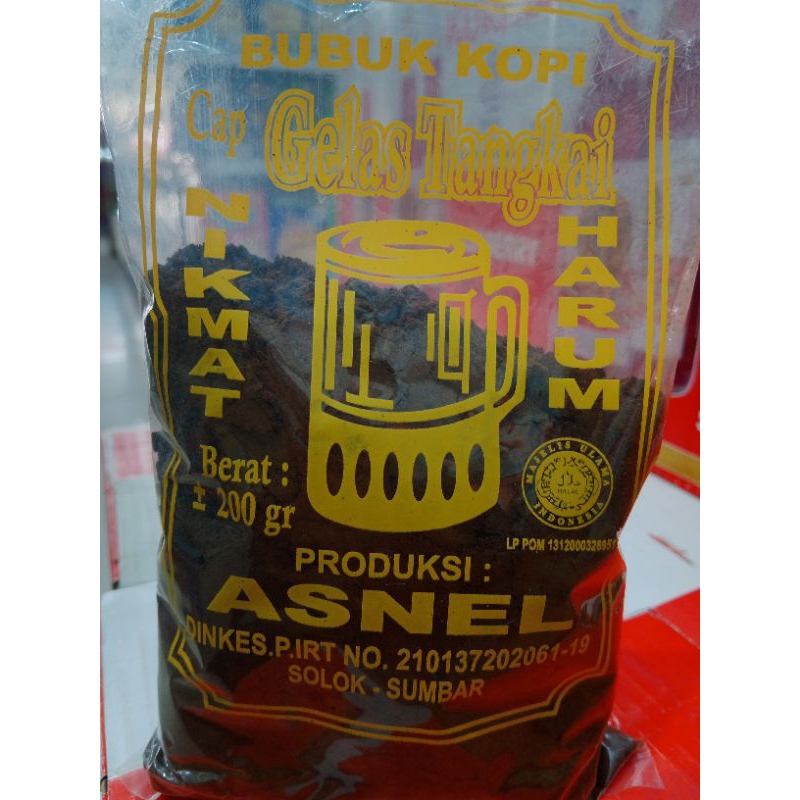 

BUBUK KOPI CAP GELAS TANGKAI 200GRAM