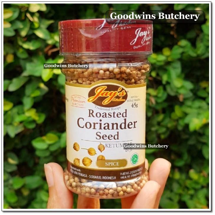 

Jay's spices CORIANDER SEEDS WHOLE ROASTED ketumbar biji sangrai Jays 45g