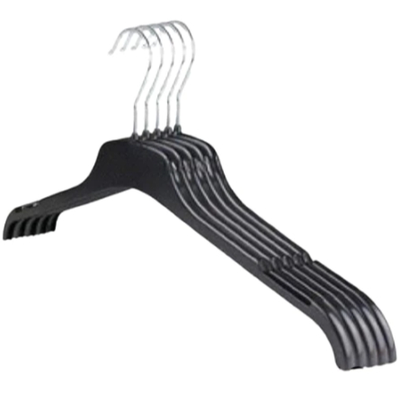 [SIAP KIRIM] Hanger Plastik Paket Murah 12pcs / Hanger Plastik 282 Hitam / Hanger Display Distro