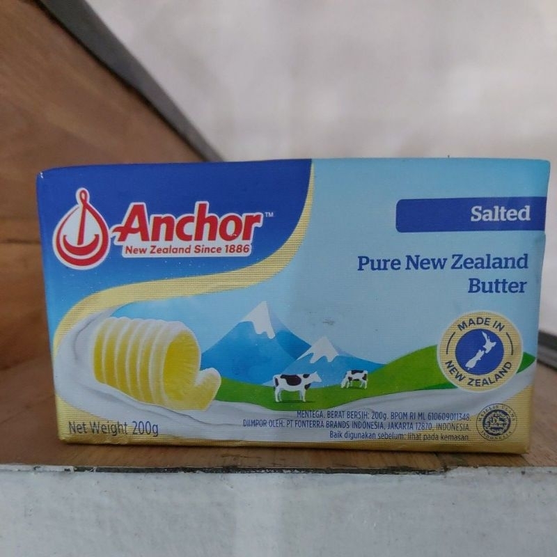 

Anchor Butter Salted 200gr/Butter Unsalted 200 gram