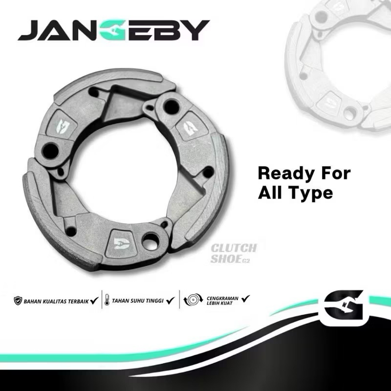 Kampas Ganda JANGEBY Clutch Shoe G2 Semua Type Motor Original Jangeby