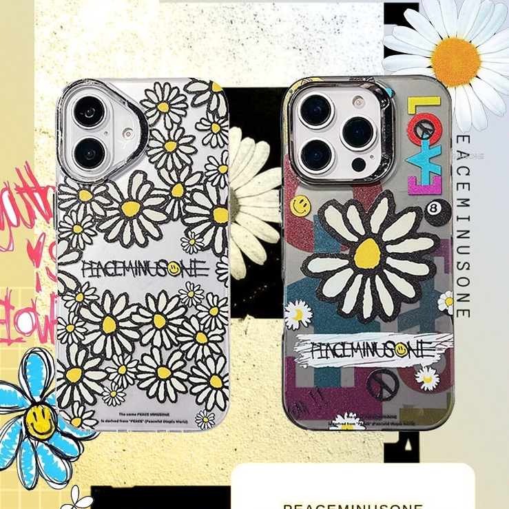G-Dragon GD Daisy Graffiti Label Electroplated Photo Frame Laser Phone Case Suitable For IPhone 16 1