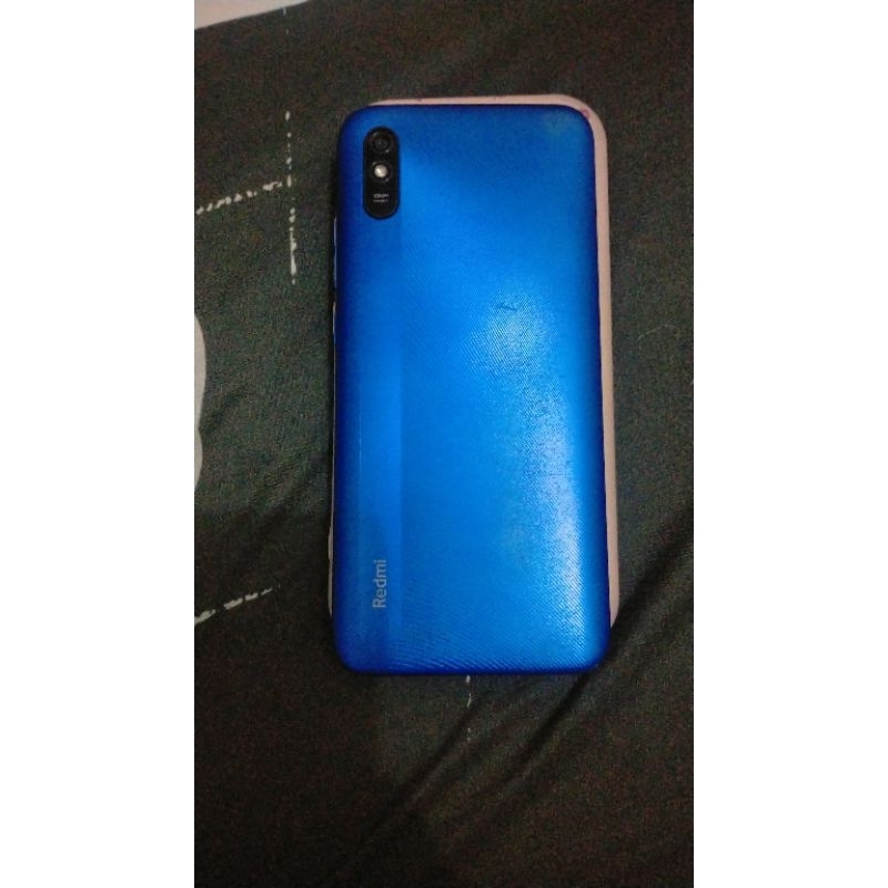 handphone second Redmi 9A ram 3/32 warna blue
