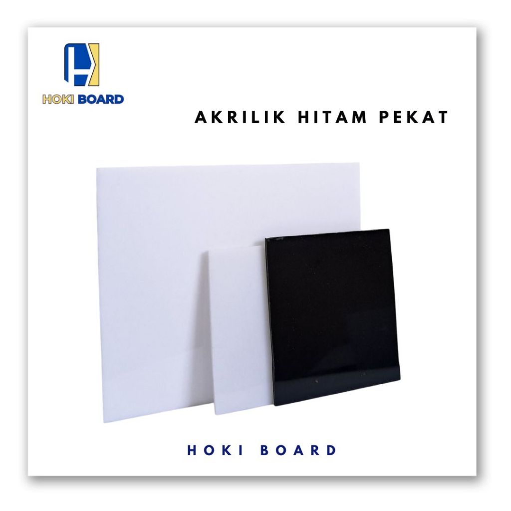 AKRILIK HITAM PEKAT Perlembar 122cm x 244cm