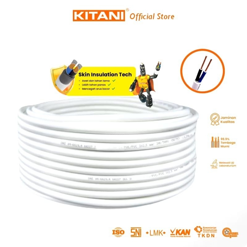 KITANI SMG - NYM 2x2.5 mm² - Kabel Tembaga Kawat