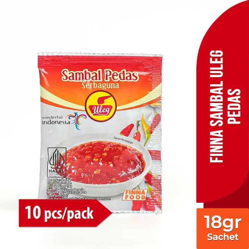 

FINNA Sambal Uleg Pedas 1 RENCENG (10 pcs)
