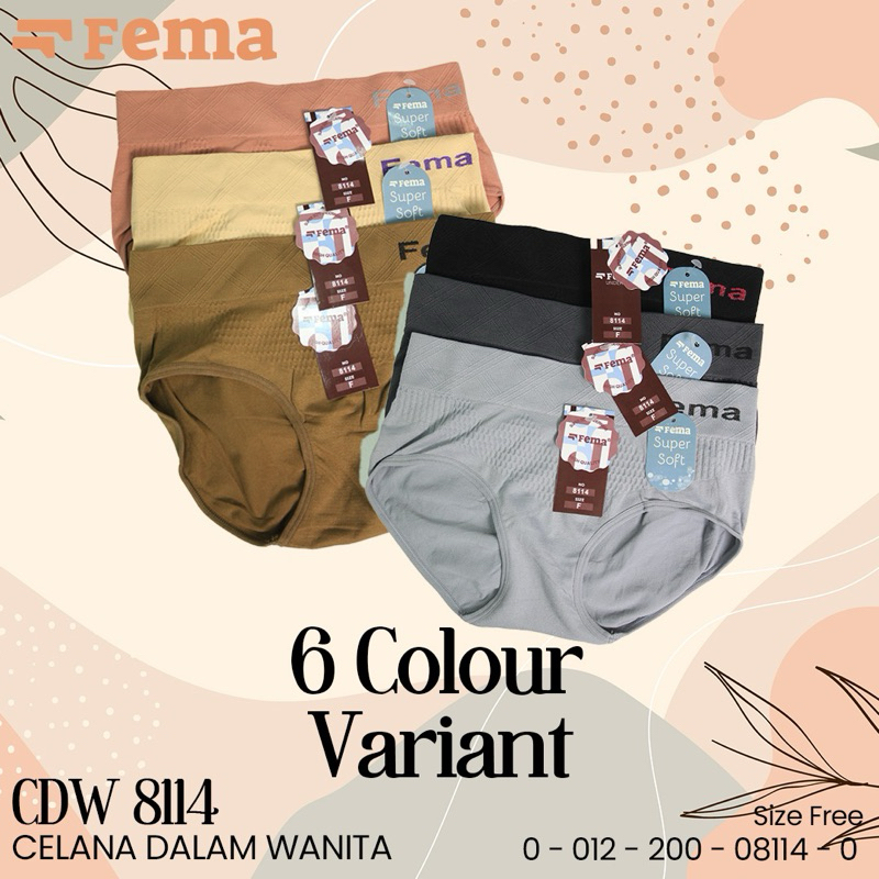 Celana dalam Wanita Cd fema 8114 rajut highwist size free