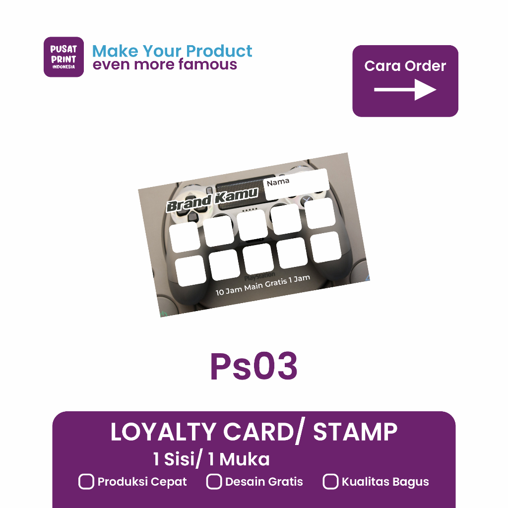 

Playstation Card - Member card - Loyalty card - Member Card Custom - Ps Card Ps03