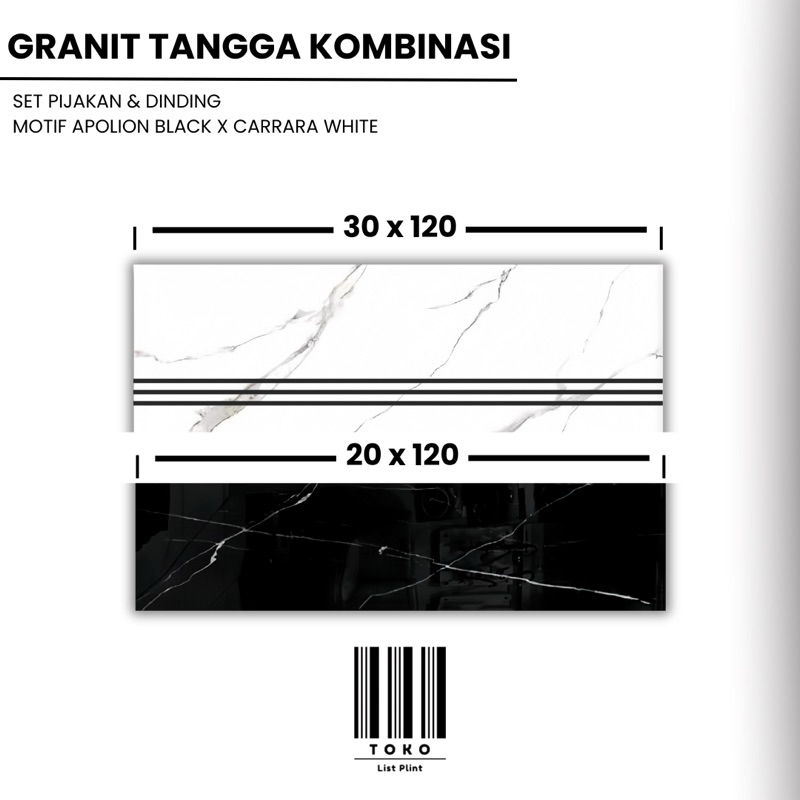 Granit Tangga | Stepnosing Kombinasi 1 set