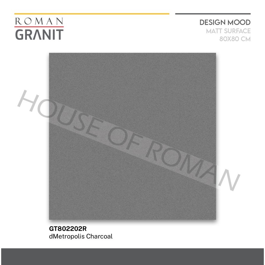 ROMAN GRANIT dMetropolis Charcoal 80x80 GT802202R ROMAN GRANIT