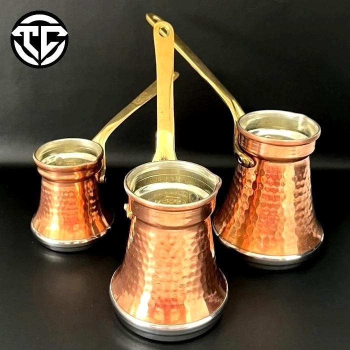 | CEZVE | IBRIK | TURKISH COFFEE POT | PREMIUM | TEMBAGA | UKIR | HANDMADE TURKI | - No1 | 200 ml