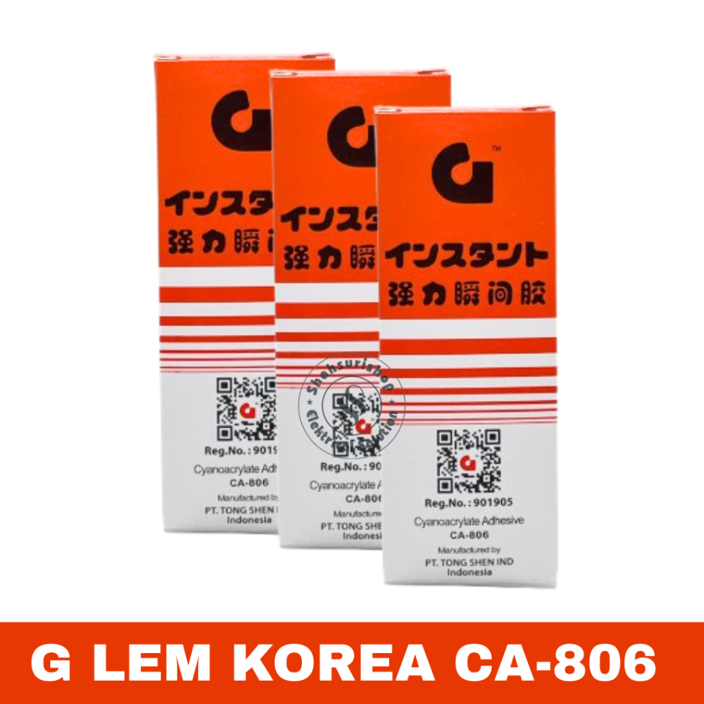 

LEM G ORIGINAL SUPER GLUE CA-806 BARCODE LEM TETES SERBA GUNA