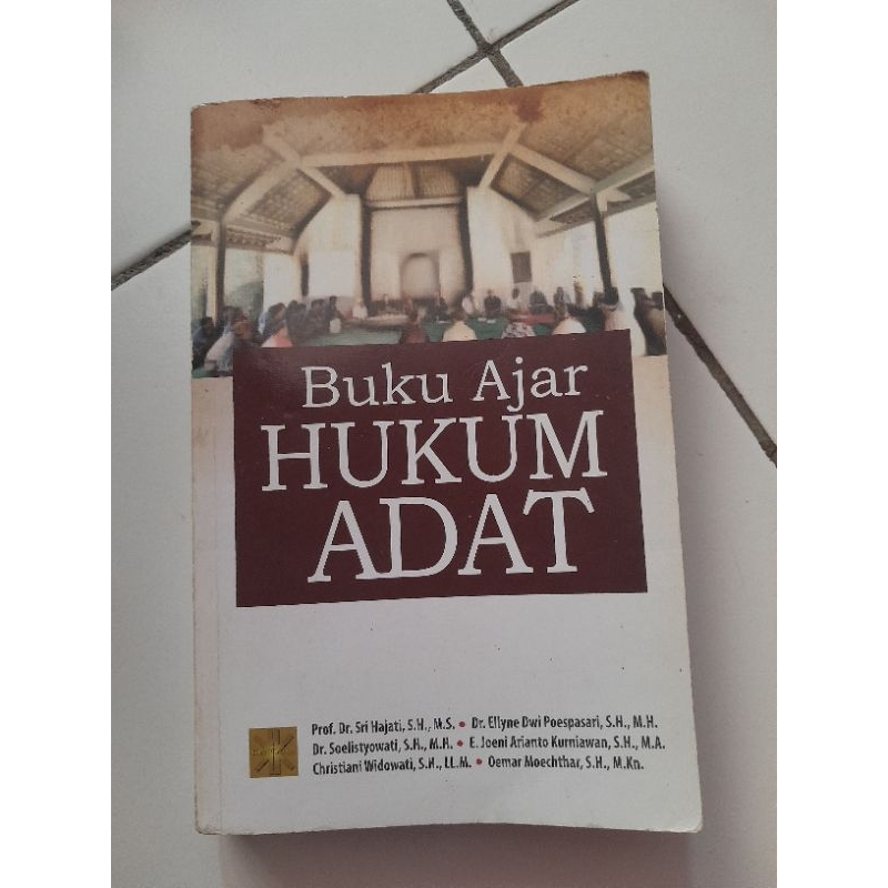 Buku Ajar Hukum Adat (buku bekas) preloved buku hukum buku hukum adat buku sejarah adat peraturan ad