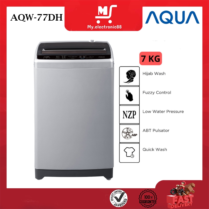AQUA MESIN CUCI TOP LOADING 7K AQW-77DH / AQW-77DH-BK