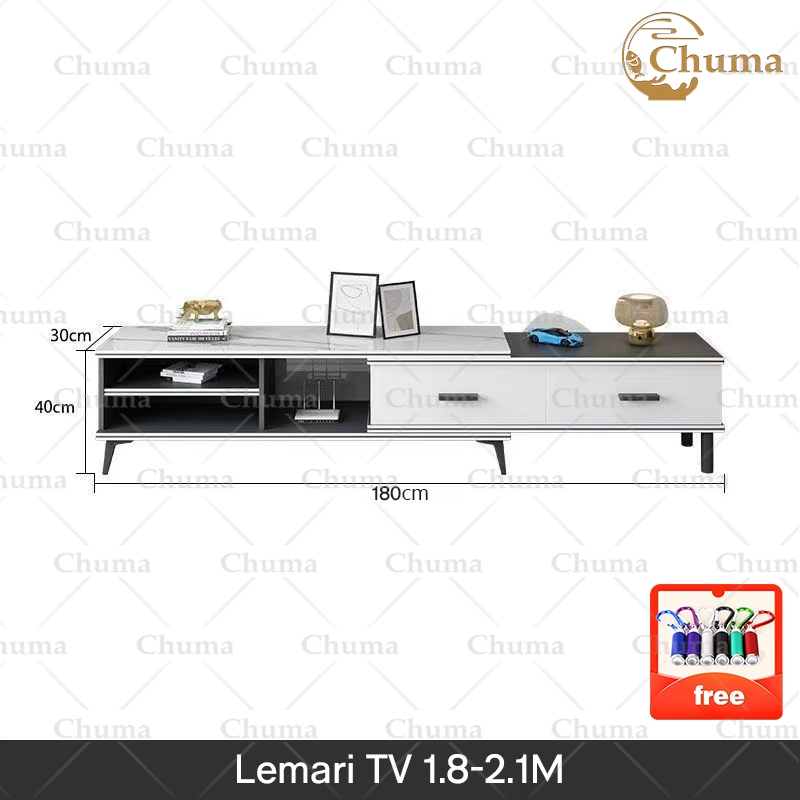 ⭐Garansi&Bisa ditarik 180-210cm⭐Lemari TV / Meja TV / Rak TV /Lemari TV Teleskopik Apartemen Kecil B