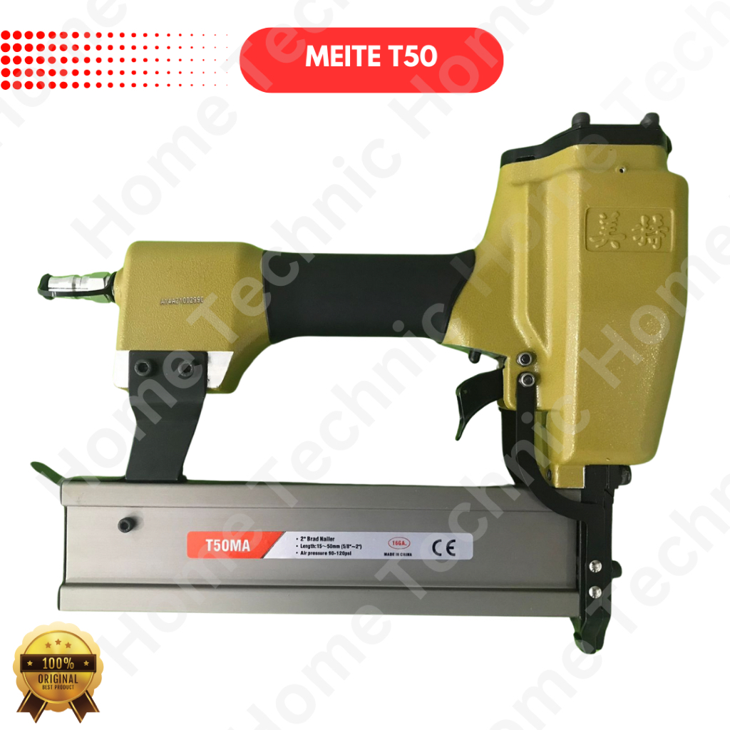 MEITE T50 MA STAPLES GUN PNEUMATIC NAILER / Mesin Paku Tembak Angin Cacing T50MA