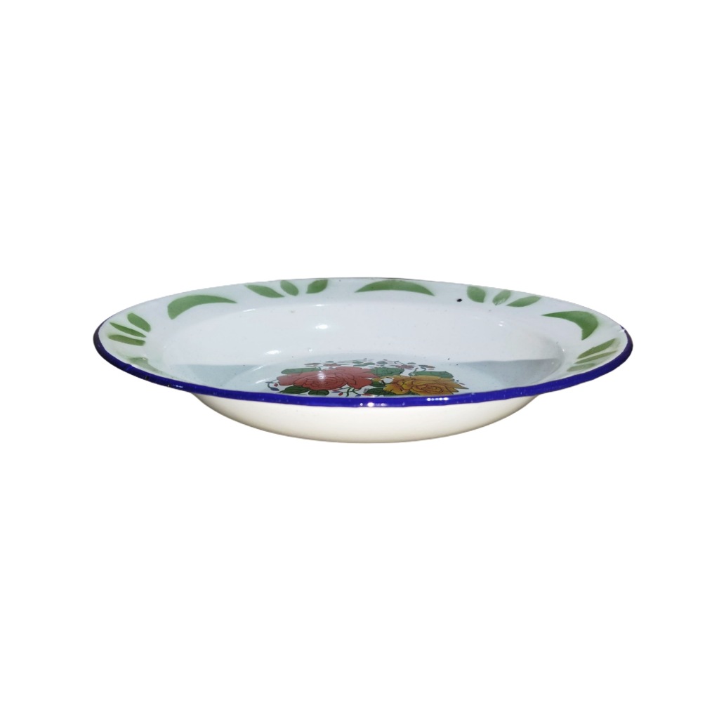 Piring Jadul Desain Motif Klasik Enamel Brilik Legend Multifungsi — 10