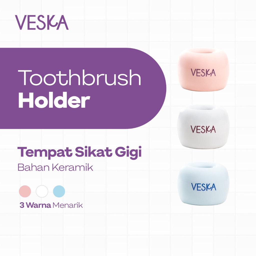 Veska by LEKA Ceramic Toothbrush Holder