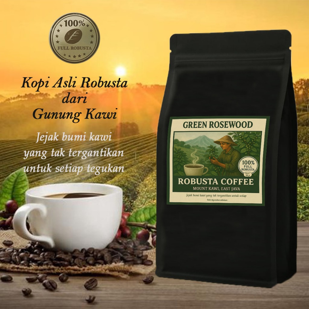 

KOPI ROBUSTA MURNI / KOPI ROBUSTA JAVA ASLI 100% / KOPI BUBUK ROBUSTA GUNUNG KAWI ASLI TANPA CAMPURAN