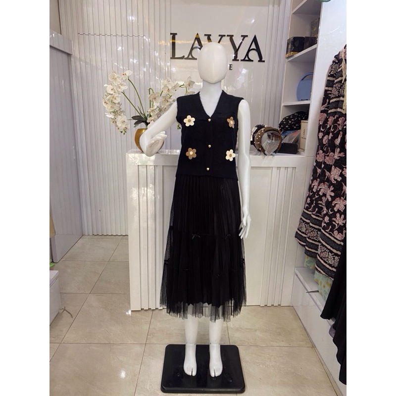 LAYYA STORE - ONE SET - Setelan/One Set Rok Rajut Import Bkk