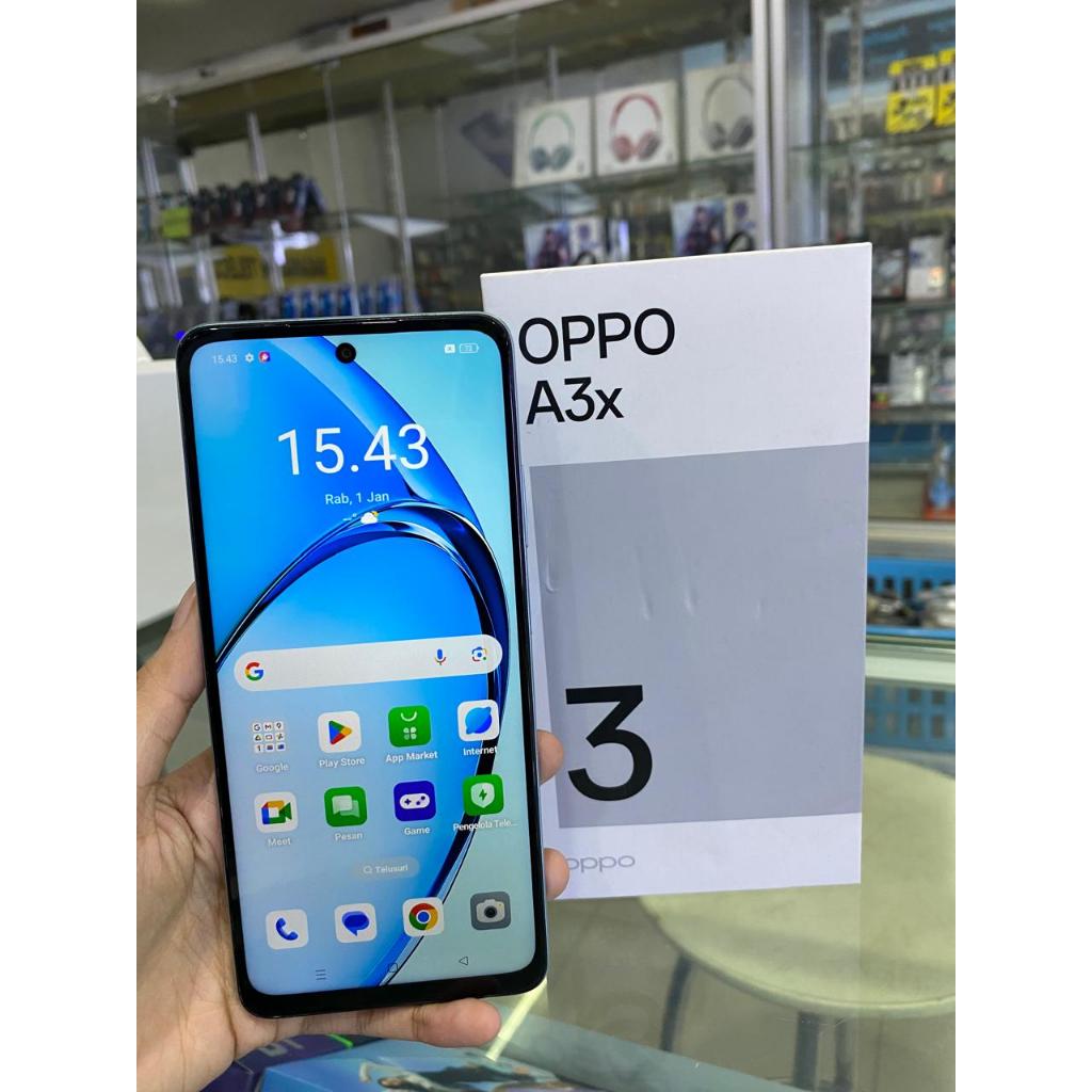 OPPO A3X 6/128GB SECOND SEKEN BEKAS RAM 6 INTERNAL 128GB