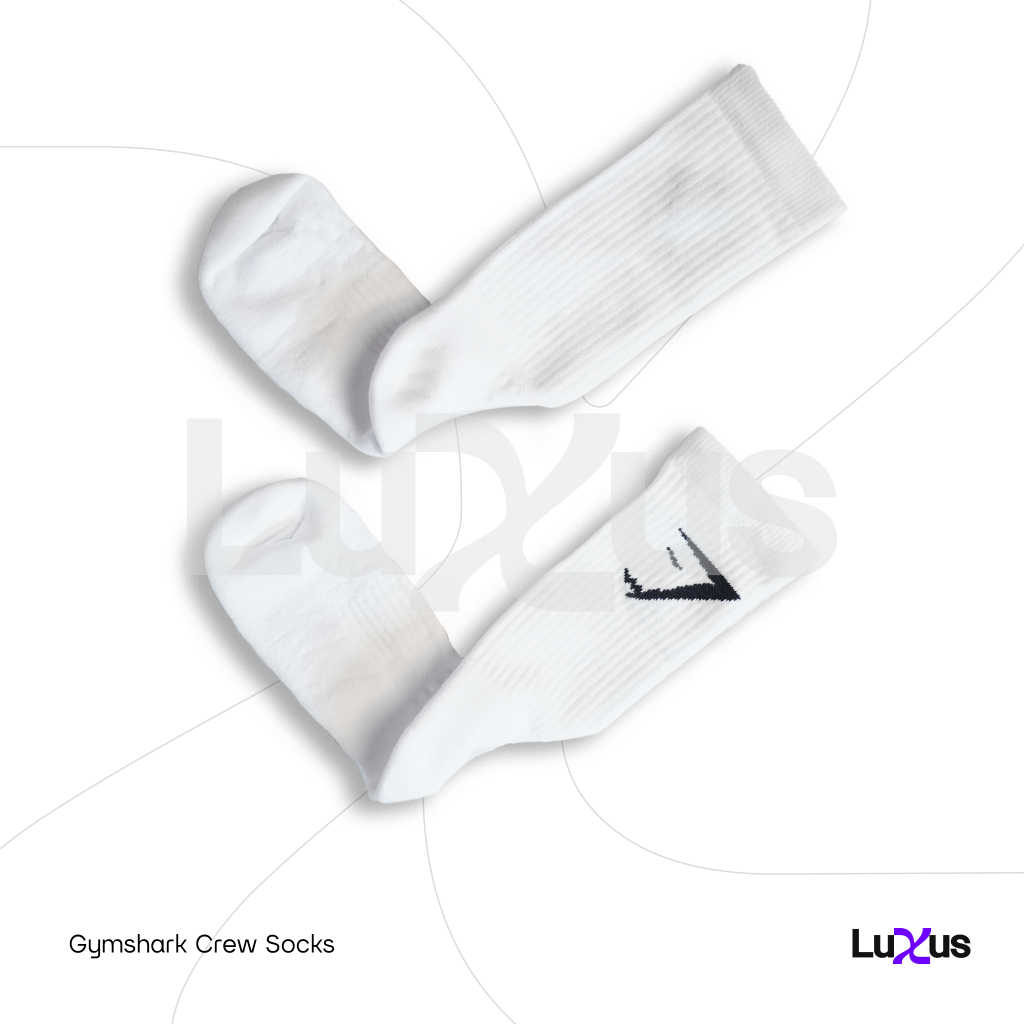 (NEW ORIGINAL) Gymshark Crew Socks