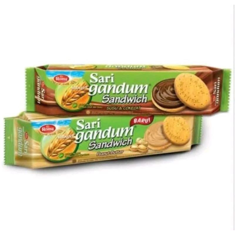 

Roma Sari Gandum Sandwich coklat kacang 115gr