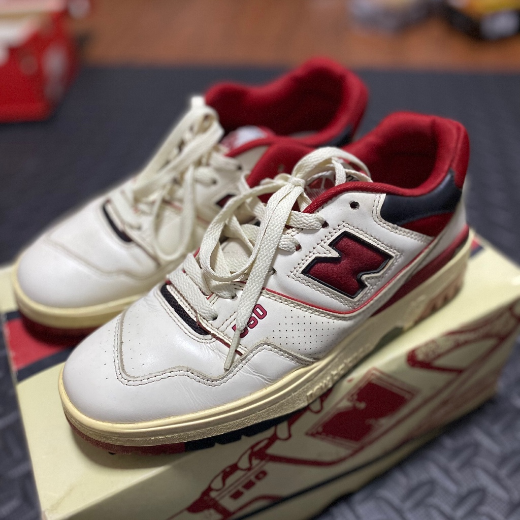 New balance 550 x aime leon dore red