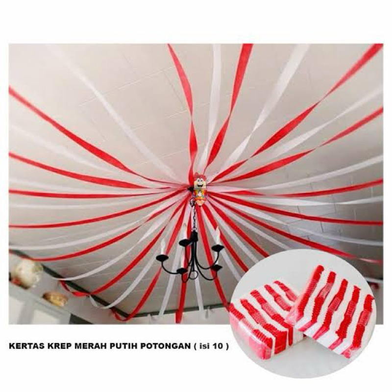 

kertas krep merah putih