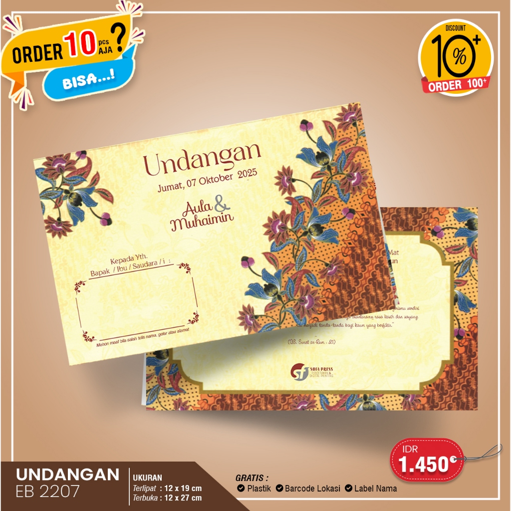 UNDANGAN EB2207 (MINIMAL 10 LEMBAR)