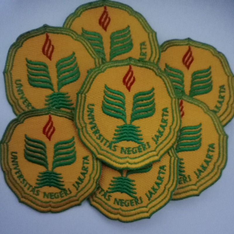 bordir emblem UNJ/logo patch universitas negeri jakarta