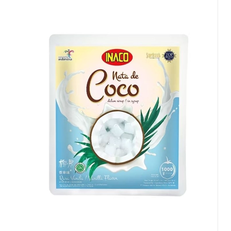 

Inaco Nata de coco Rasa Vanila 1000g Bantal