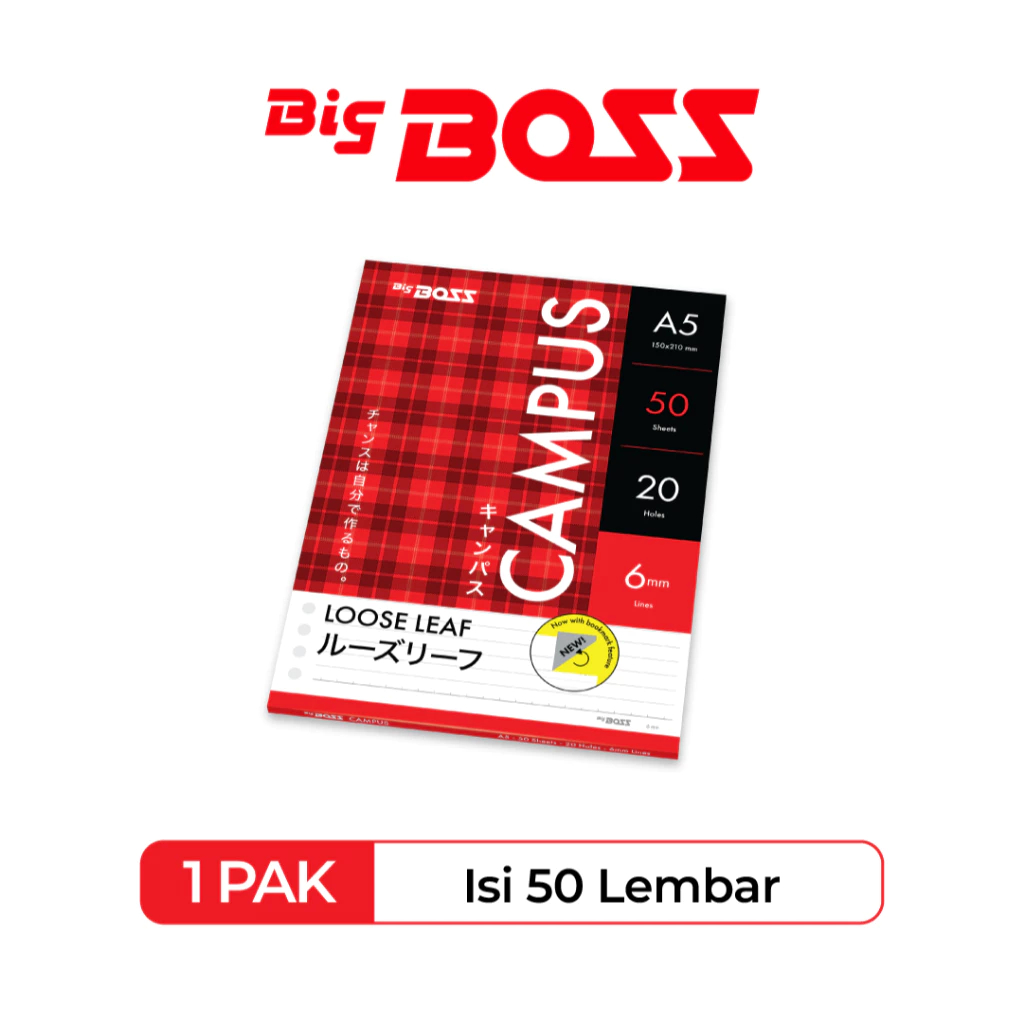 

Loose Leaf BigBoss Kertas Binder Bergaris