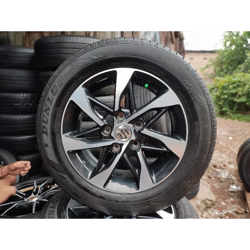 Velg OEM Ertiga Ring 15 + ban 185/65 R15 Dunlop Enasave