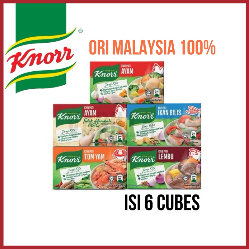 

[HALAL] READY TERMURAH Knorr Kaldu Cube isi 6 ORI MALAYSIA